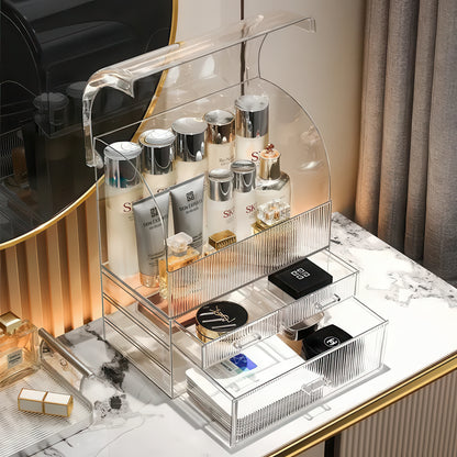 Clear Acrylic Drawer Organizer – Large Makeup & Perfume Storage