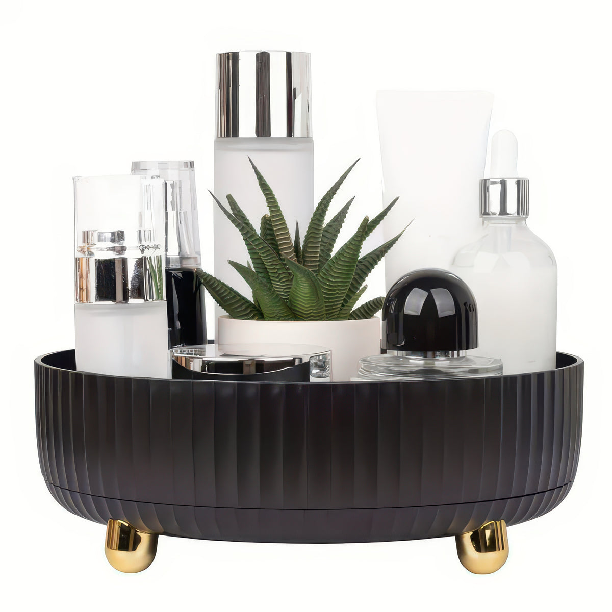 Rotating Makeup Organizer – 360° Perfume and Vanity Tray
