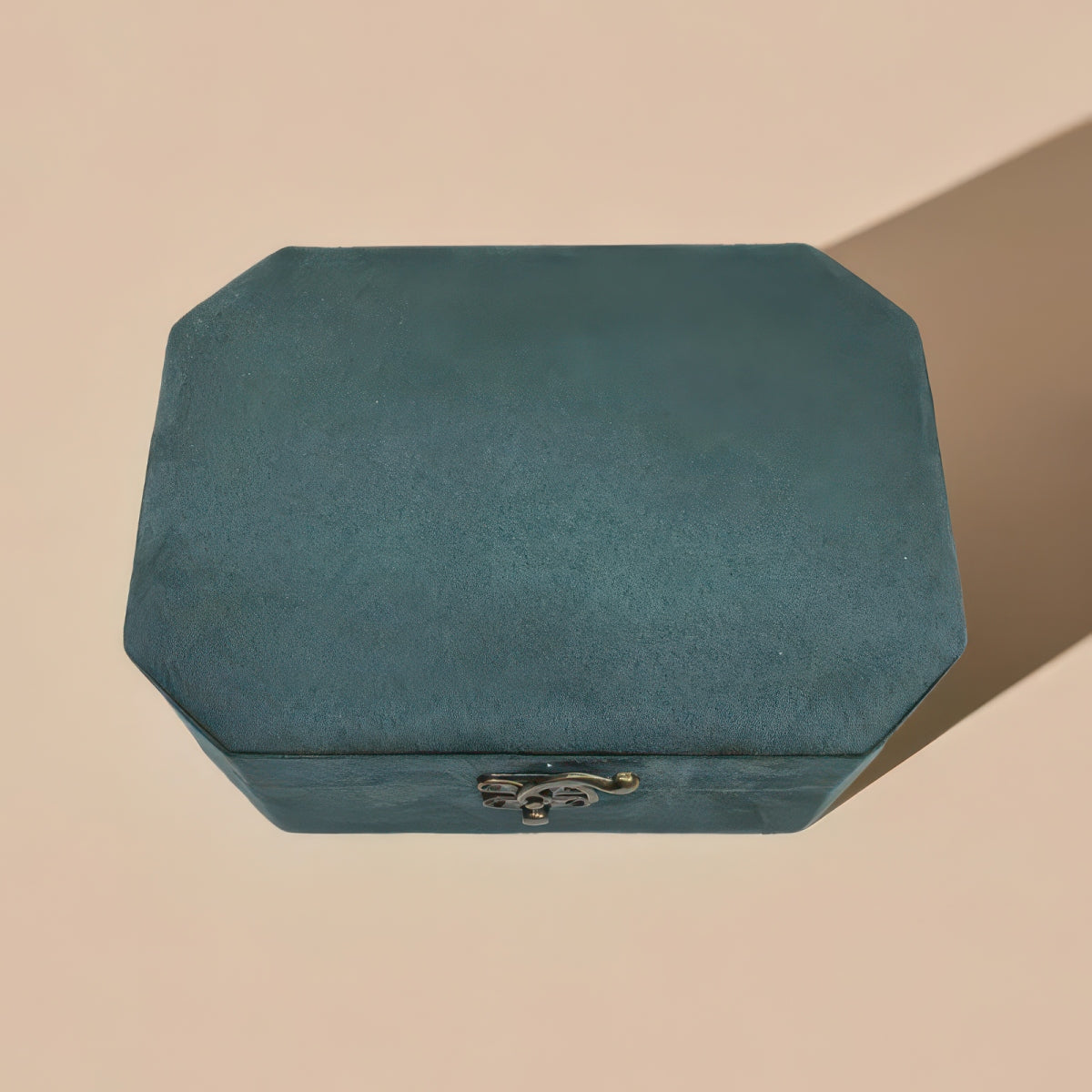 Vintage Octagon Double-Layer Jewelry Box, Large Capacity