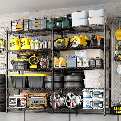 Metal Shelving Unit - Adjustable 4/5 Tier Storage