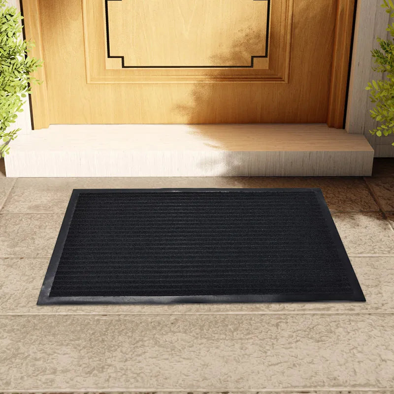 Natural Rubber Welcome Mat - Odorless Anti-Slip Mat