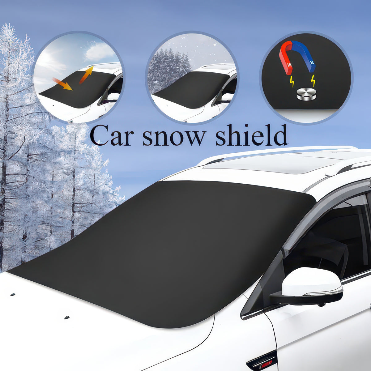 Magnetic Windshield Sun & Frost Shield
