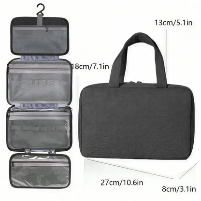 Hanging Toiletry Bag – Waterproof Folding Travel Organizer