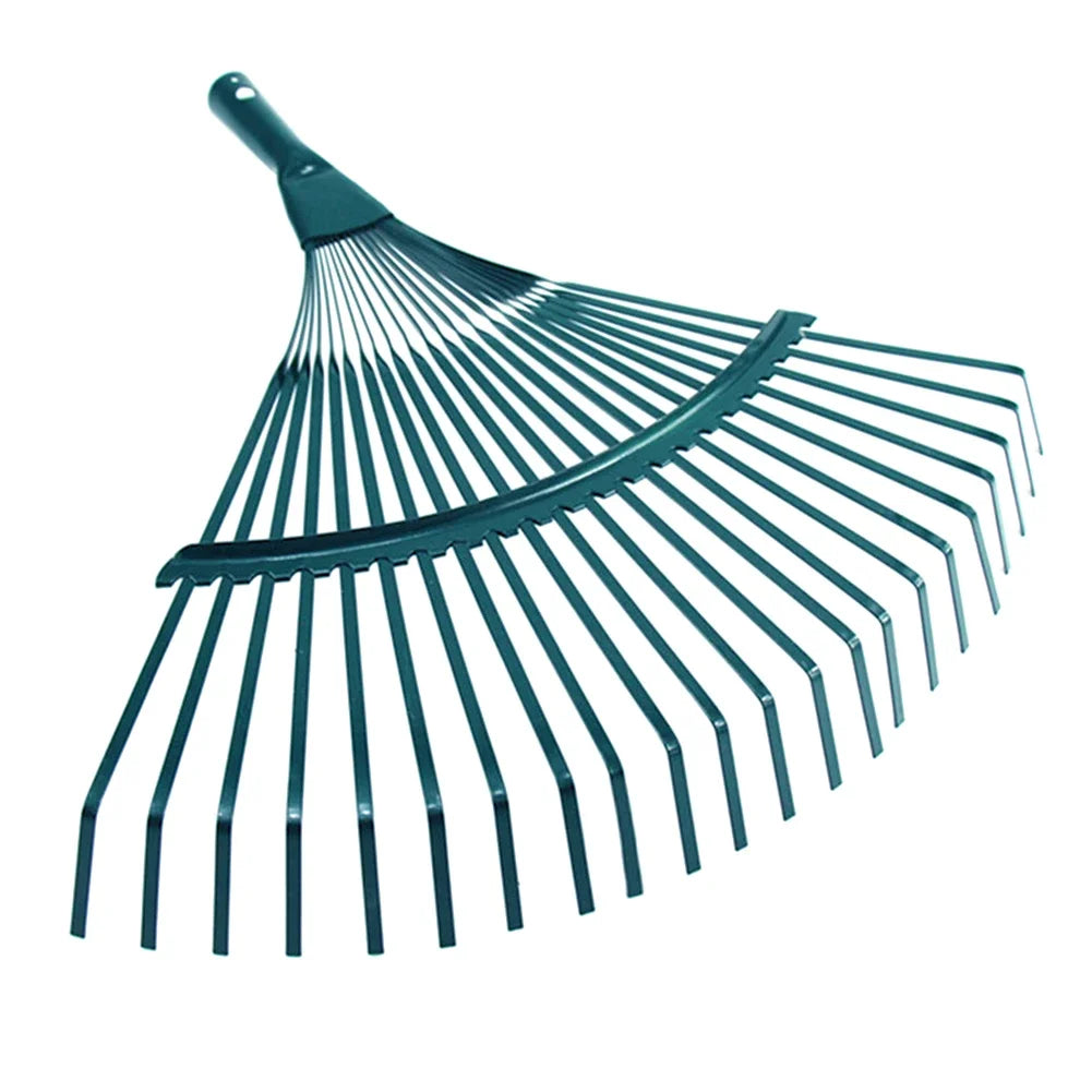 Garden Leaf Rake Head - 22-Tooth Durable Iron Rake