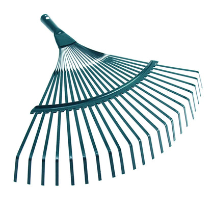 Garden Leaf Rake Head - 22-Tooth Durable Iron Rake