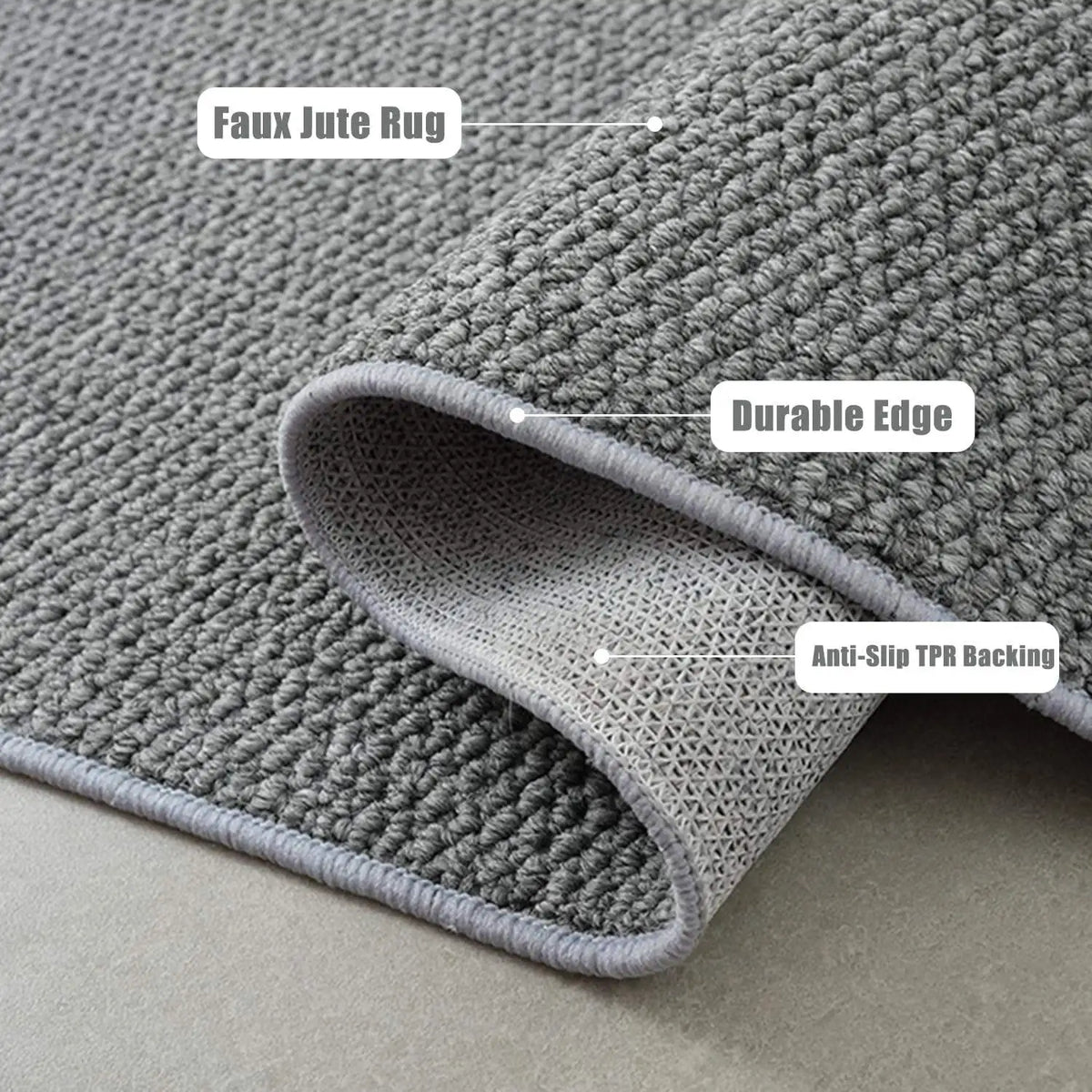 Front Door Mat - Washable Non-Slip Entryway Rug