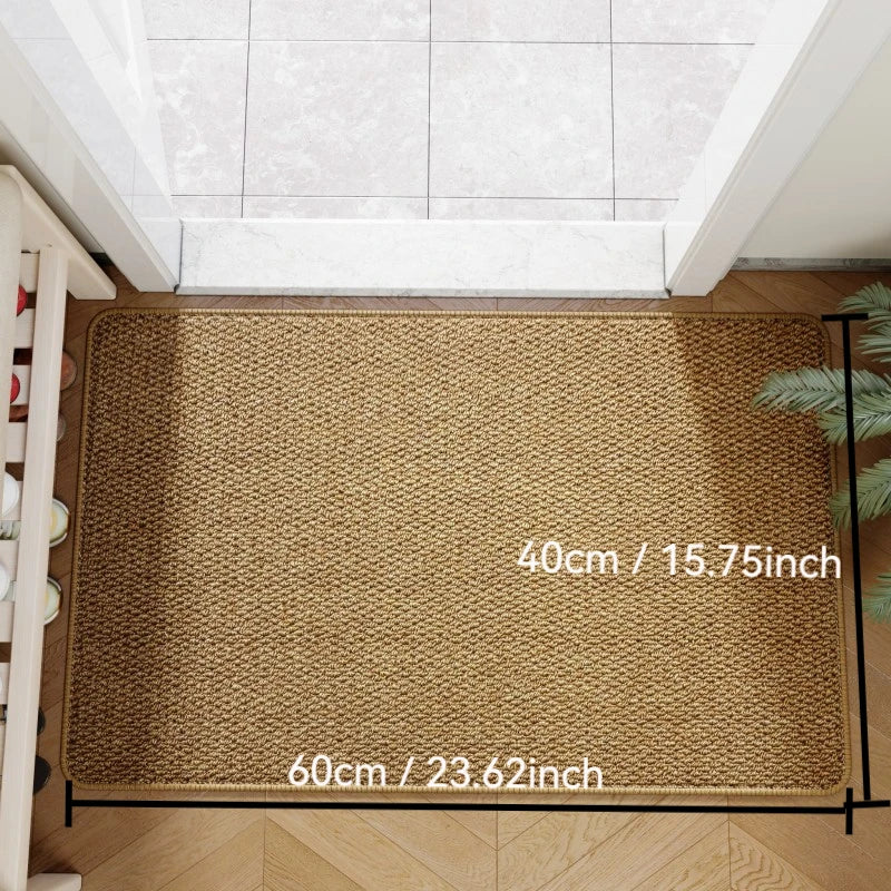 Faux Jute Doormat - Durable Outdoor Entry Rug