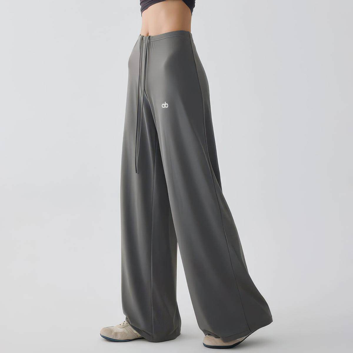 Wide Leg Yoga Pants for Women with Drawstring Waist, Loose Fit for Training and Pilates