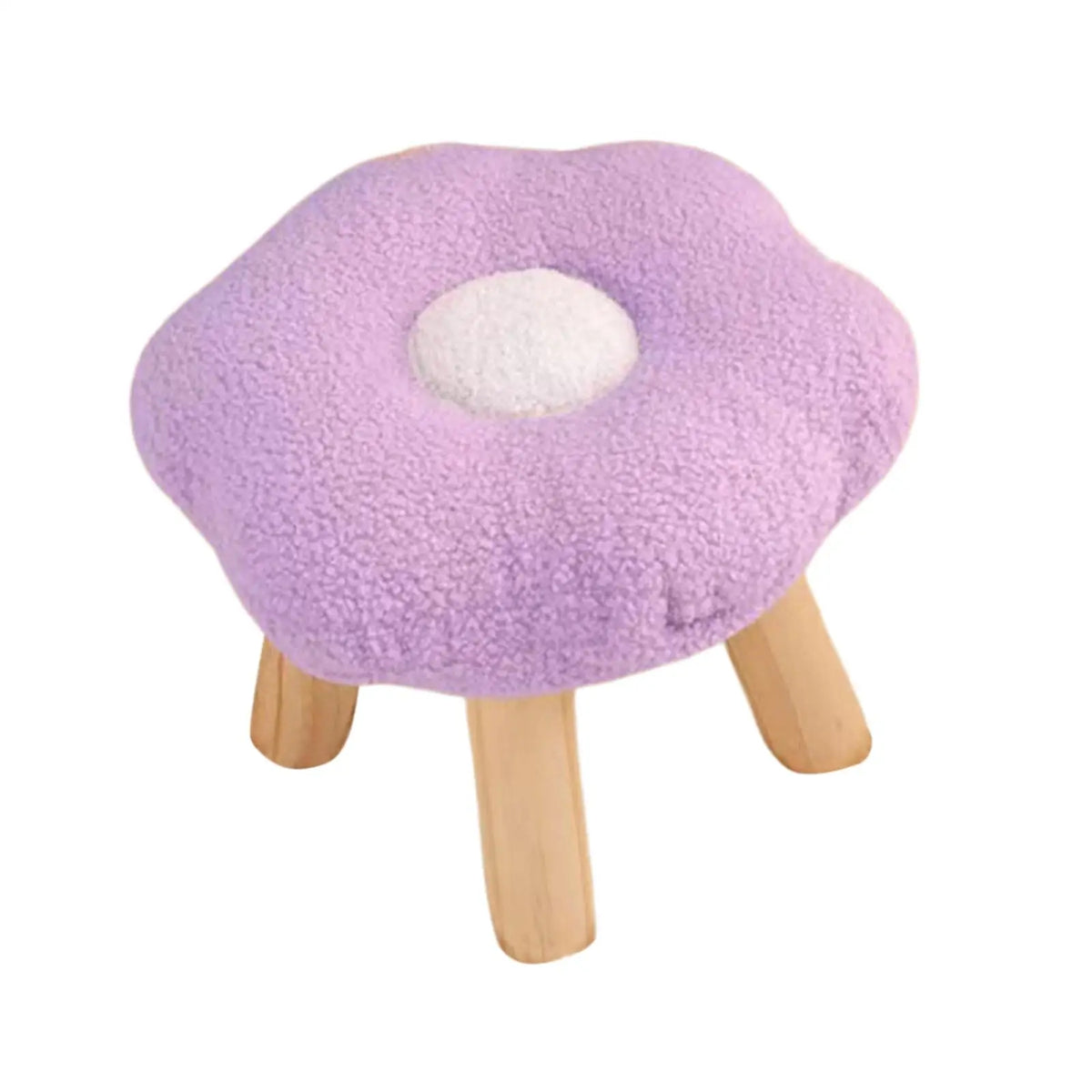 Foot Rest Stool - Wooden Non-Slip Under Desk Ottoman