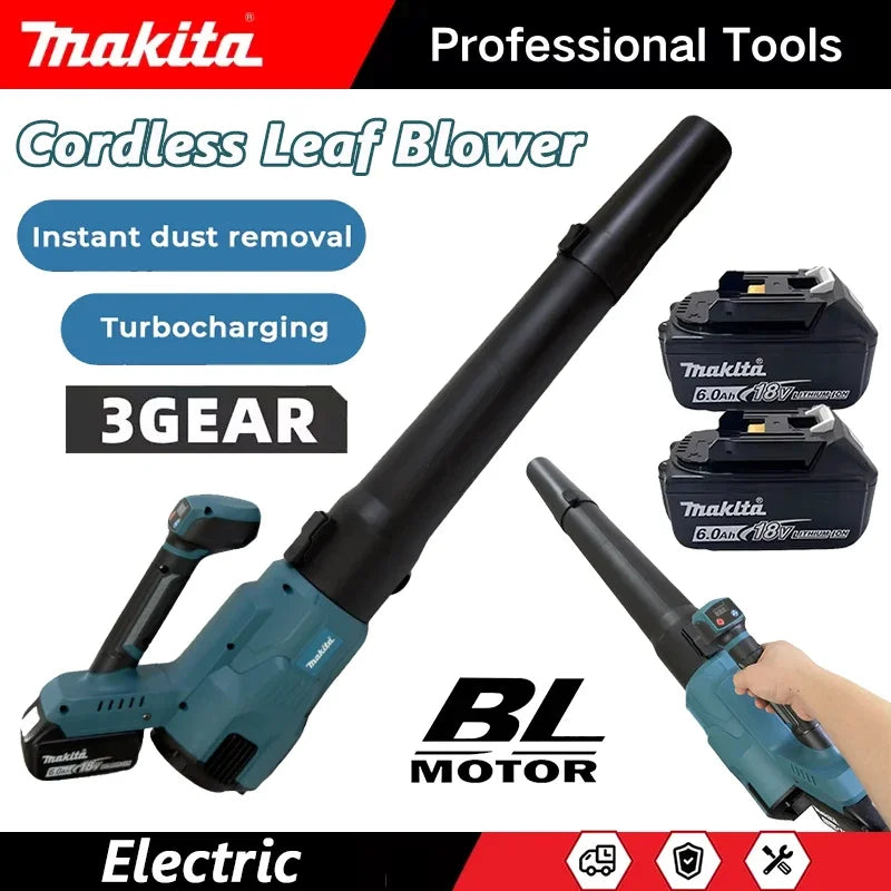 Makita Leaf Blower - Cordless 3-Speed Cannon Blower