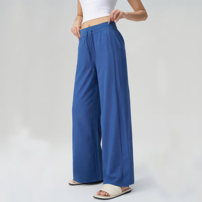 UPF 50+ Wide Leg Pants for Women with Side Slit, Lightweight Quick-Dry for Travel, Hiking and Everyday Wear