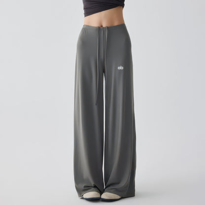 Wide Leg Yoga Pants for Women with Drawstring Waist, Loose Fit for Training and Pilates