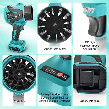 3 Gear Air Blower - Cordless Brushless Turbo Blower