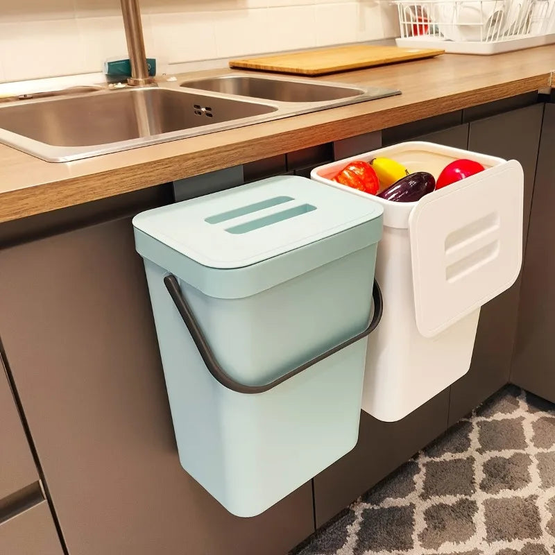 Quiet Close Trash Can – Space-Saving Sealed Kitchen Bin