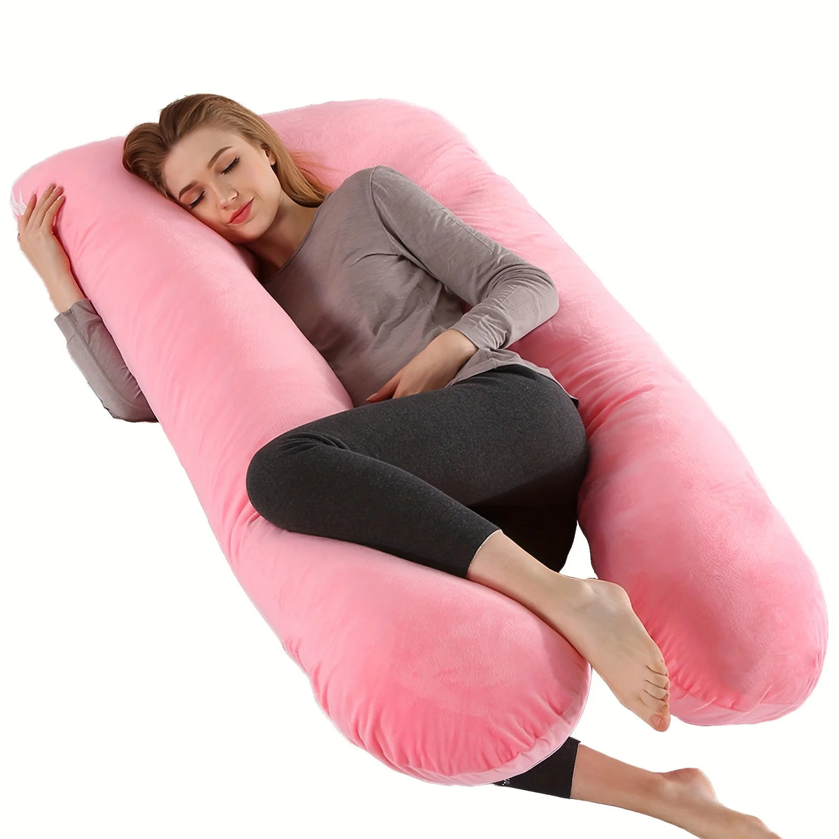 U Shape Body Pillow – Ergonomic Neck and Back Support Cushion