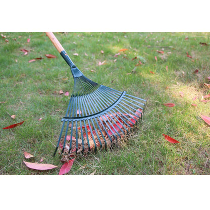Garden Leaf Rake Head - 22-Tooth Durable Iron Rake