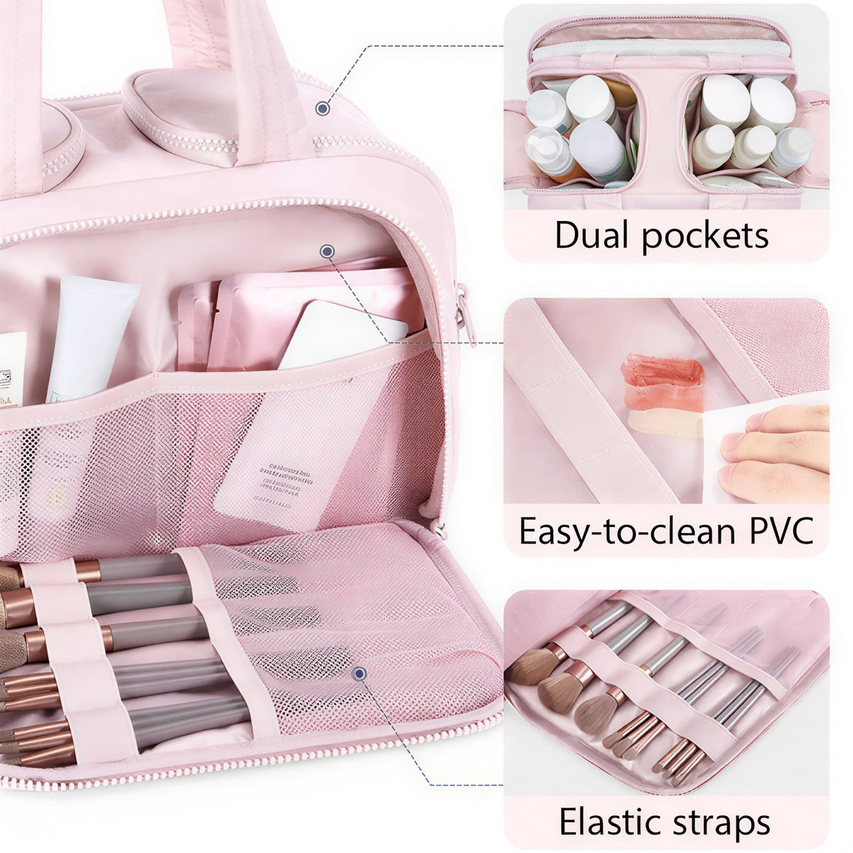 Travel Cosmetic Bag – Large Capacity Waterproof Wash Bag