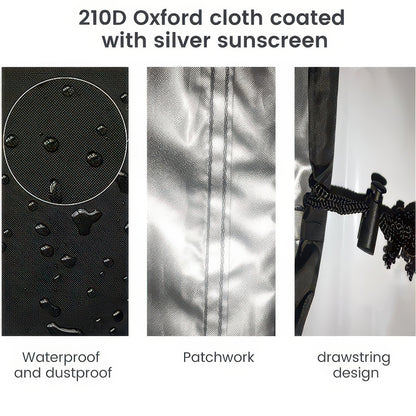 210D Oxford BBQ Grill Cover, Waterproof and UV-Resistant