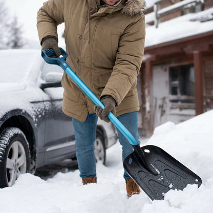 Telescopic Snow Shovel - Portable Aluminum Deicer