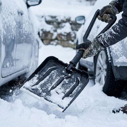Folding Snow Shovel - Compact Multi-Purpose Shovel