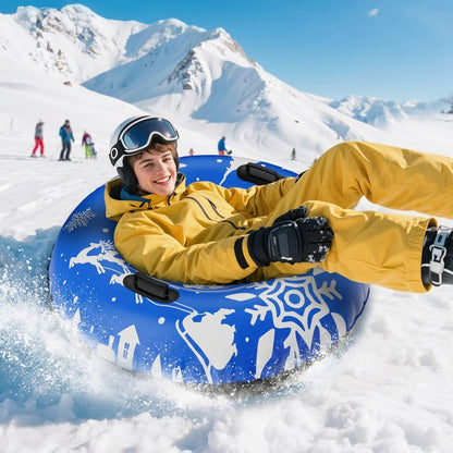 Inflatable Snow Tube for Kids - Cold-Resistant Sled