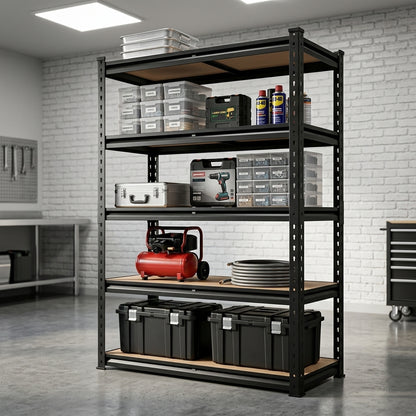 Adjustable Storage Rack - 5-Tier Metal Utility Shelving