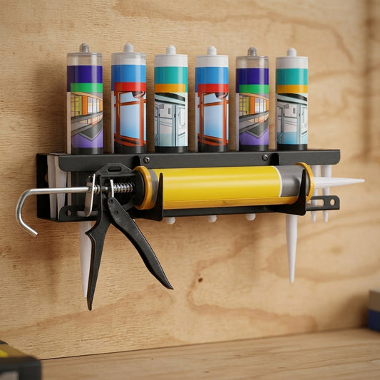 Caulking Gun Storage Rack - Wall-Mounted Sealant Holder