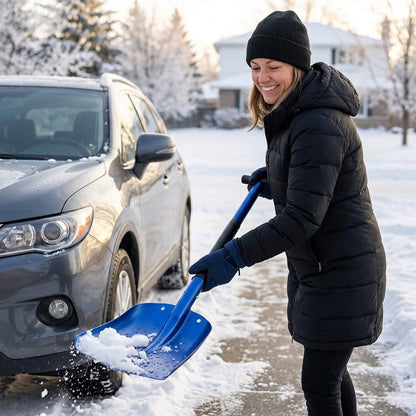 Retractable Snow Shovel - Aluminum Alloy Ice Shovel